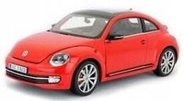 VW Volkswagen Beetle red metal model Welly 1:24
