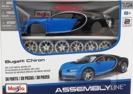 Bugatti Chiron blue 1:24 model do składania Maisto