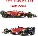 F1 FERRARI F1-75 2022 C. Sainz #55 BBurago 1:43