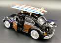 Volkswagen Beetle + surfboards 1:24 Motormax 79591