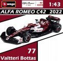 ALFA ROMEO C42 F1 2022 #77 V. Bottas BBurago 1:43