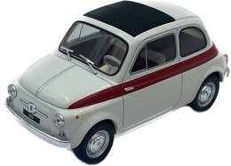 Fiat 500 white red 1960 WhiteBox 124182 1:24
