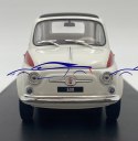 Fiat 500 white red 1960 WhiteBox 124182 1:24