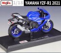 YAMAHA TYZF-R1 2021 model na podstawce 1:18 Maisto