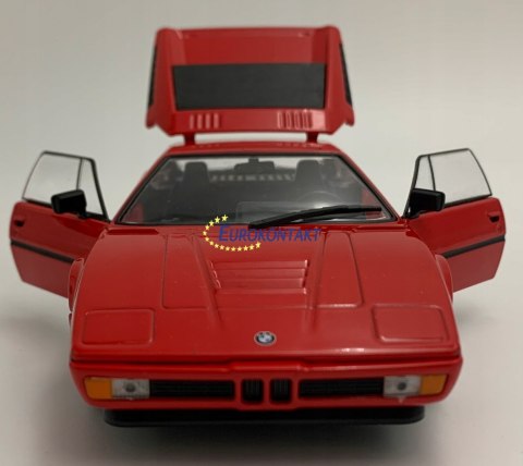 BMW M1 red samochód model 24098 Welly 1:24