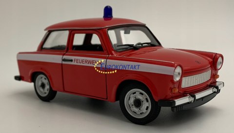 TRABANT 601 STRAŻ POŻARNA model metal Welly 1:24 TRABANT 601 STRAŻ POŻARNA model metal Welly 1:24