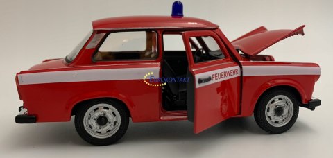 TRABANT 601 STRAŻ POŻARNA model metal Welly 1:24 TRABANT 601 STRAŻ POŻARNA model metal Welly 1:24