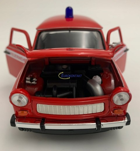 TRABANT 601 STRAŻ POŻARNA model metal Welly 1:24 TRABANT 601 STRAŻ POŻARNA model metal Welly 1:24