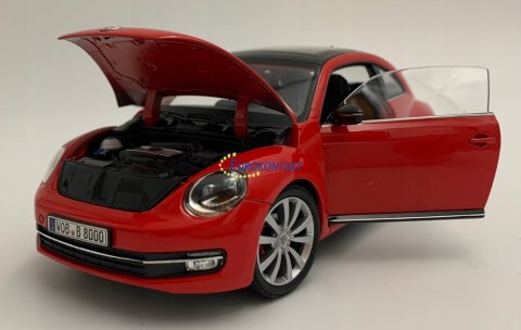 VW Volkswagen Beetle red metal model Welly 1:24 VW Volkswagen Beetle red metal model Welly 1:24