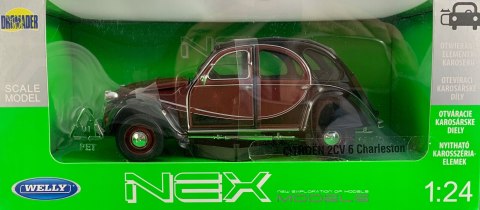 CITROEN 2CV 6 Charleston model metal WELLY 1:24 CITROEN 2CV 6 Charleston model metal WELLY 1:24