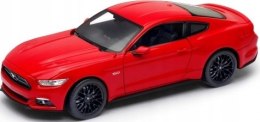 Ford MUSTANG GT 5.0 2015 red model Welly 1:24