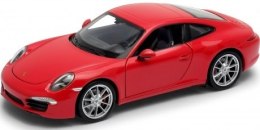 PORSCHE 911 Carrera S red MODEL METAL WELLY 1:24