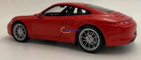 PORSCHE 911 Carrera S red MODEL METAL WELLY 1:24 PORSCHE 911 Carrera S red MODEL METAL WELLY 1:24