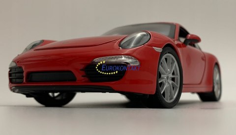 PORSCHE 911 Carrera S red MODEL METAL WELLY 1:24 PORSCHE 911 Carrera S red MODEL METAL WELLY 1:24