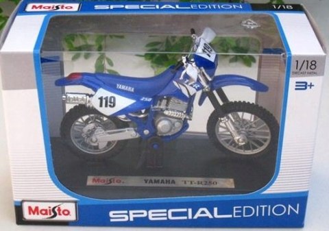 YAMAHA TT-R250 model na podstawce 1:18 Maisto YAMAHA TT-R250 model na podstawce 1:18 Maisto