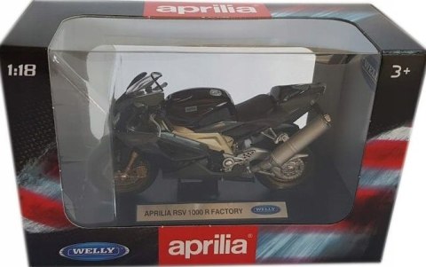 APRILIA RSV 1000R Factory 1:18 Welly metalowy