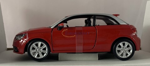 Audi A1 czerwony 1:24 model metalowy Bburago 22127 Audi A1 czerwony 1:24 model metalowy Bburago 22127
