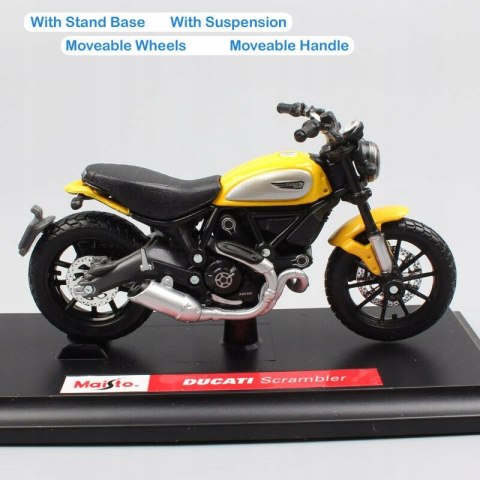 DUCATI SCRAMBLER motocykl model 1:18 Maisto DUCATI SCRAMBLER motocykl model 1:18 Maisto