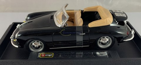 Porsche 356 B cabriolet 1:24 black Bburago 22078 Porsche 356 B cabriolet 1:24 black Bburago 22078