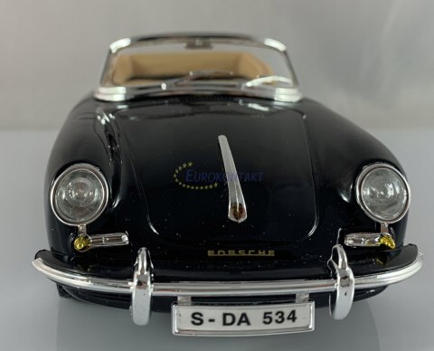 Porsche 356 B cabriolet 1:24 black Bburago 22078 Porsche 356 B cabriolet 1:24 black Bburago 22078