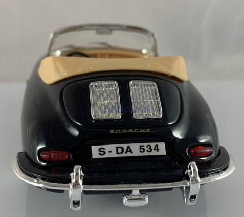Porsche 356 B cabriolet 1:24 black Bburago 22078 Porsche 356 B cabriolet 1:24 black Bburago 22078