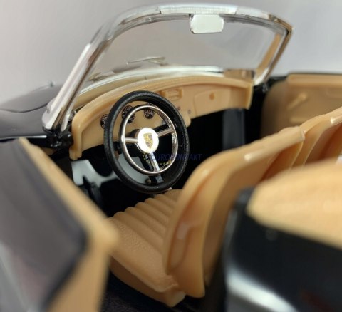 Porsche 356 B cabriolet 1:24 black Bburago 22078 Porsche 356 B cabriolet 1:24 black Bburago 22078