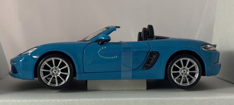 Porsche 718 Boxster 1:24 blue model Bburago 21087 Porsche 718 Boxster 1:24 blue model Bburago 21087