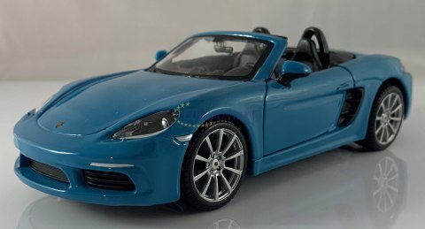 Porsche 718 Boxster 1:24 blue model Bburago 21087 Porsche 718 Boxster 1:24 blue model Bburago 21087