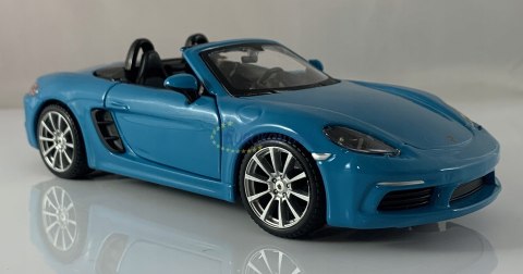 Porsche 718 Boxster 1:24 blue model Bburago 21087 Porsche 718 Boxster 1:24 blue model Bburago 21087