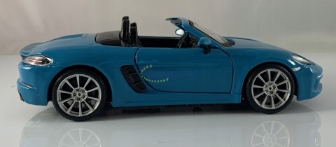 Porsche 718 Boxster 1:24 blue model Bburago 21087 Porsche 718 Boxster 1:24 blue model Bburago 21087