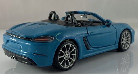 Porsche 718 Boxster 1:24 blue model Bburago 21087 Porsche 718 Boxster 1:24 blue model Bburago 21087