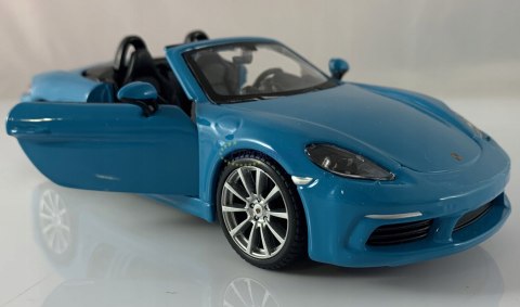 Porsche 718 Boxster 1:24 blue model Bburago 21087 Porsche 718 Boxster 1:24 blue model Bburago 21087