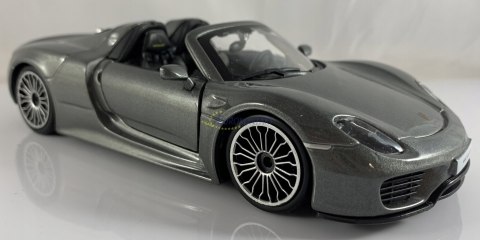 Porsche 918 Spyder grey 1:24 model Bburago 21076 Porsche 918 Spyder grey 1:24 model Bburago 21076