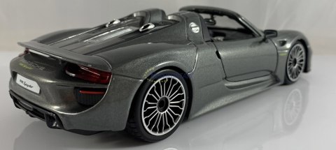 Porsche 918 Spyder grey 1:24 model Bburago 21076 Porsche 918 Spyder grey 1:24 model Bburago 21076