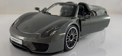 Porsche 918 Spyder grey 1:24 model Bburago 21076 Porsche 918 Spyder grey 1:24 model Bburago 21076