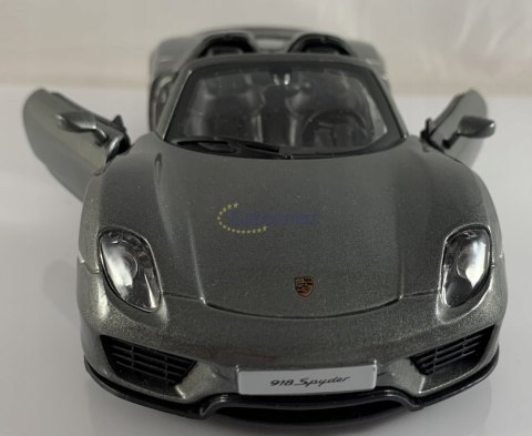 Porsche 918 Spyder grey 1:24 model Bburago 21076 Porsche 918 Spyder grey 1:24 model Bburago 21076