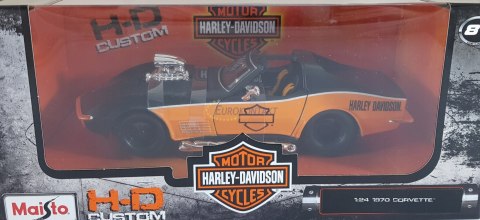 CHEVY Corvette Harley Davidson 1/24 Maisto 32193 CHEVY Corvette Harley Davidson 1/24 Maisto 32193