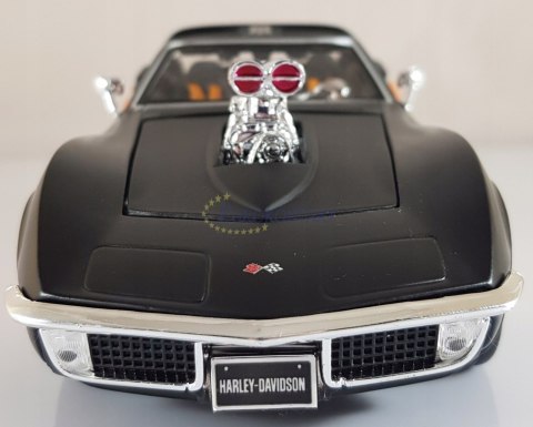 CHEVY Corvette Harley Davidson 1/24 Maisto 32193 CHEVY Corvette Harley Davidson 1/24 Maisto 32193