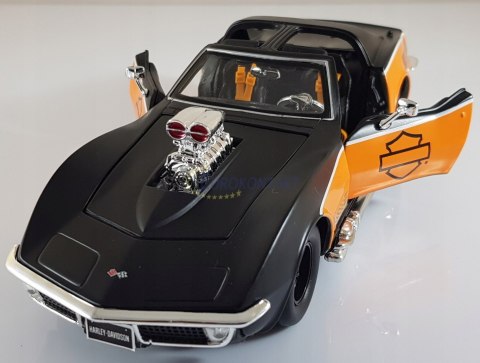 CHEVY Corvette Harley Davidson 1/24 Maisto 32193 CHEVY Corvette Harley Davidson 1/24 Maisto 32193