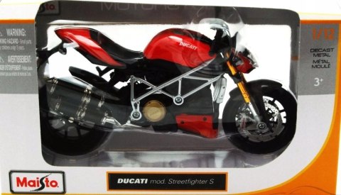 DUCATI Streetfighter SP motocykl model 1:12 Maisto DUCATI Streetfighter SP motocykl model 1:12 Maisto