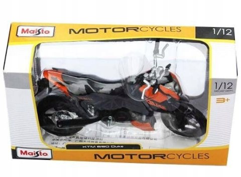 KTM DUKE 690 motocykl model 1:12 Maisto KTM DUKE 690 motocykl model 1:12 Maisto