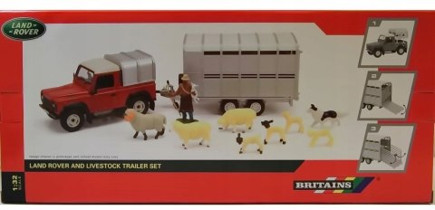 Land Rover przyczepa zwierzęta 1:32 Britains 43138 Land Rover przyczepa zwierzęta 1:32 Britains 43138