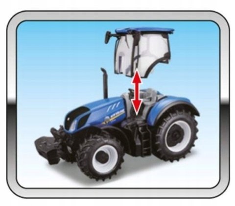 Traktor New Holland T7.315 przyczepa 1:32 BBURAGO Traktor New Holland T7.315 przyczepa 1:32 BBURAGO