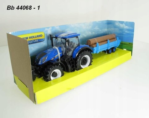 Traktor New Holland T7.315 przyczepa 1:32 BBURAGO Traktor New Holland T7.315 przyczepa 1:32 BBURAGO