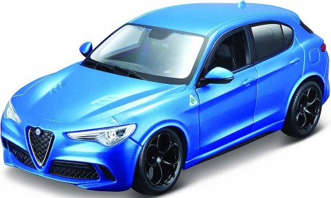 Alfa Romeo Stelvio blue 1:24 model Bburago 21086 Alfa Romeo Stelvio blue 1:24 model Bburago 21086