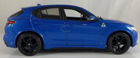 Alfa Romeo Stelvio blue 1:24 model Bburago 21086 Alfa Romeo Stelvio blue 1:24 model Bburago 21086