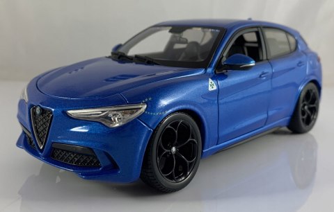 Alfa Romeo Stelvio blue 1:24 model Bburago 21086 Alfa Romeo Stelvio blue 1:24 model Bburago 21086
