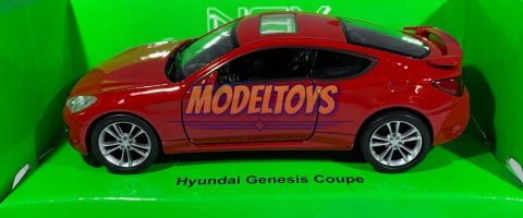 Hyundai Genesis Coupe czerwony 1:34 Welly 43628 Hyundai Genesis Coupe czerwony 1:34 Welly 43628