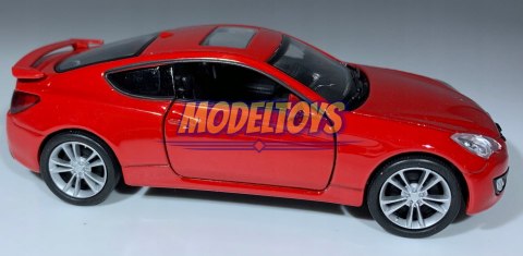 Hyundai Genesis Coupe czerwony 1:34 Welly 43628 Hyundai Genesis Coupe czerwony 1:34 Welly 43628