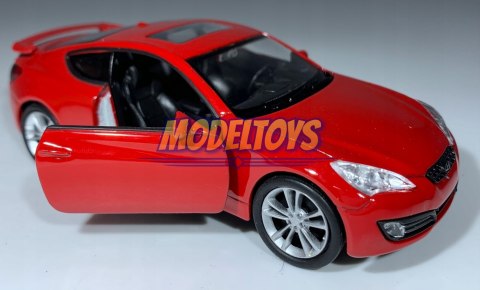 Hyundai Genesis Coupe czerwony 1:34 Welly 43628 Hyundai Genesis Coupe czerwony 1:34 Welly 43628